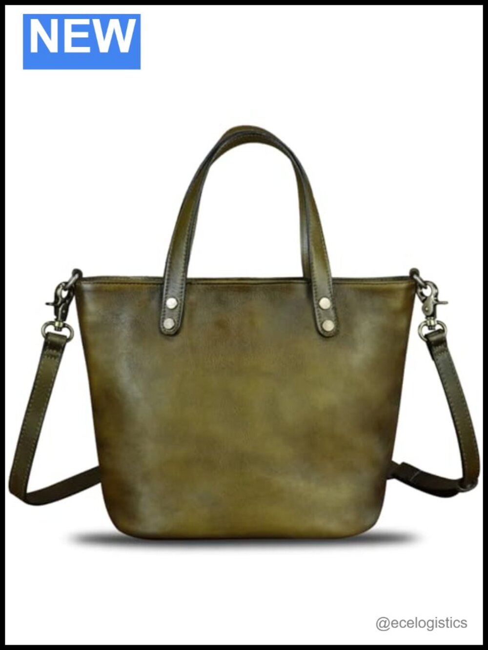Genuine Leather Satchel Handbag Shoulder Crossbody Purse Tote Top Handle